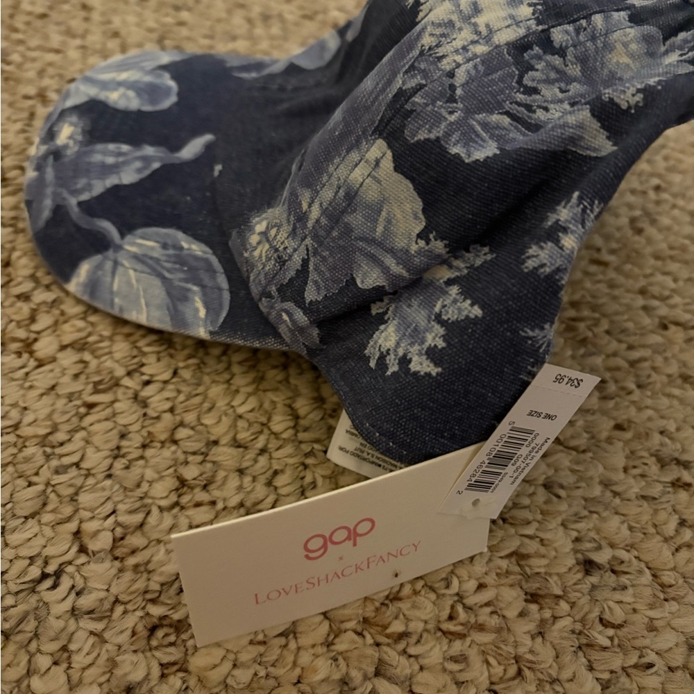 LoveShackFancy Blue Floral Hat